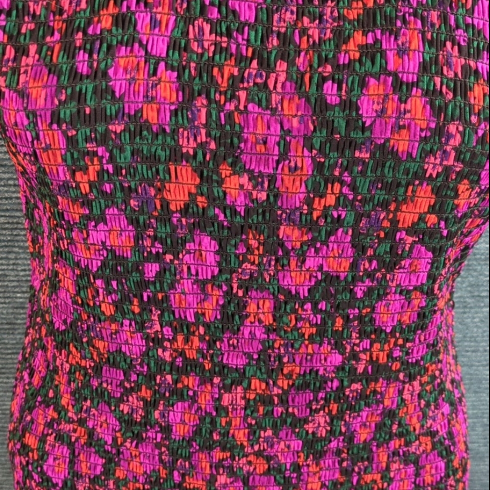 Floral Maxi Dress - Pink and Black - Picture 9 of 16